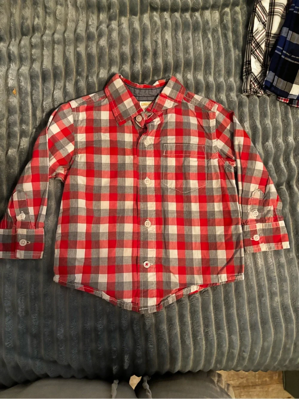 Large lot of Name Brand 12-18 months boys flannel shirts